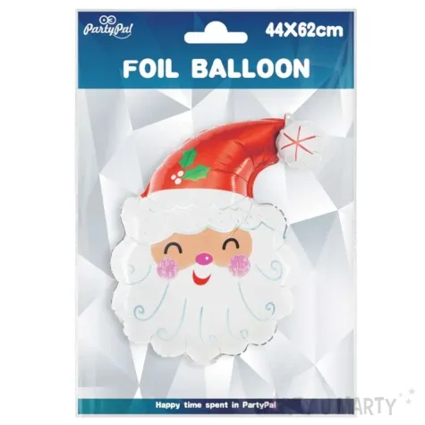 balon foliowy swiety mikolaj z bialym pomponem partypal 24 shp
