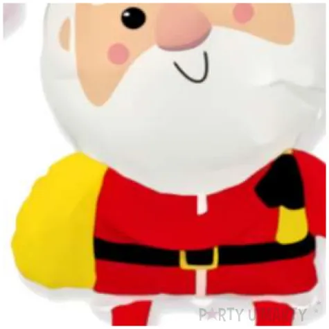 balon foliowy swiety mikolaj z prezentami flexmetal 24 shp