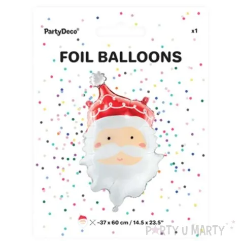 balon foliowy swiety mikolaj zielony partydeco 24 shp