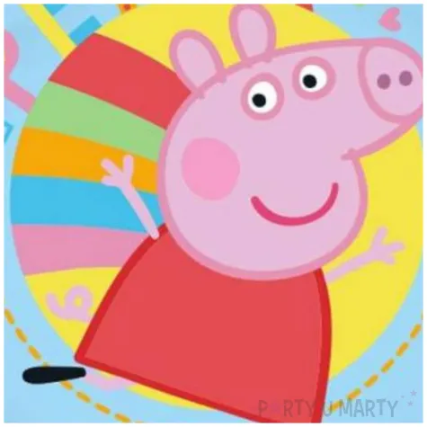 balon foliowy swinka peppa niebieski flexmetal 18 rnd