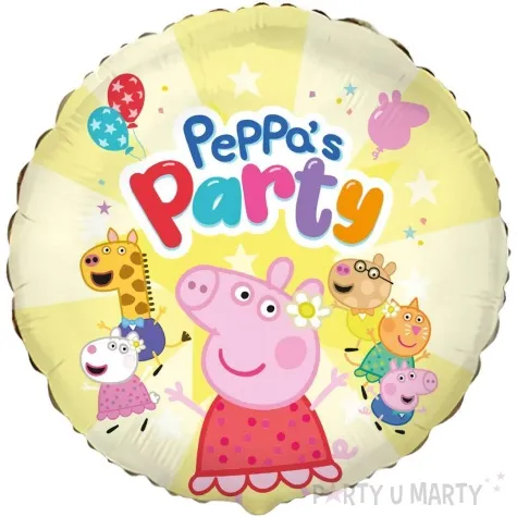 balon foliowy swinka peppa party flexmetal 18 rnd