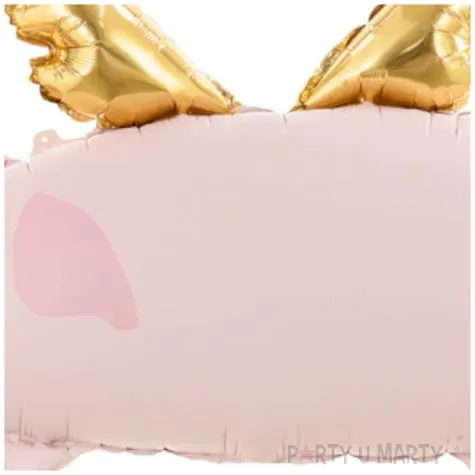 balon foliowy swinka ze skrzydlami rozowy partydeco 28 shp