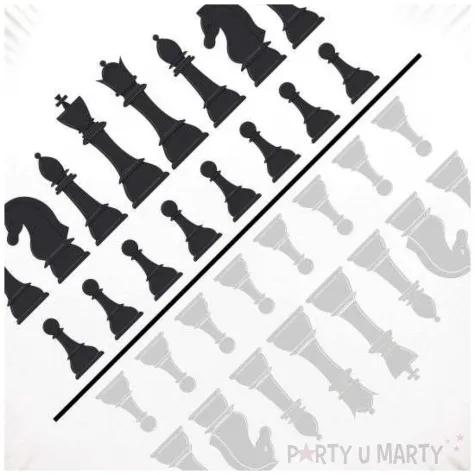 balon foliowy szachy figury bialy 18