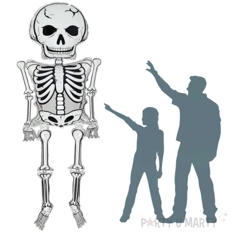 balon foliowy szkielet gigant halloween partypal 126 shp