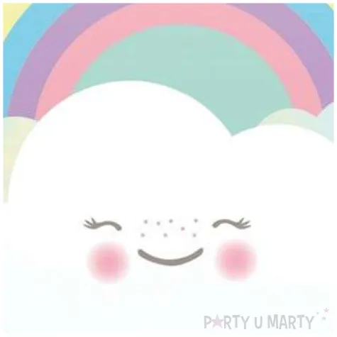 balon foliowy tecza i chmurka amscan 17 rnd