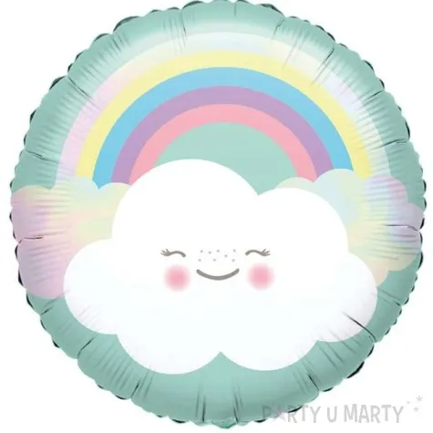 balon foliowy tecza i chmurka amscan 17 rnd