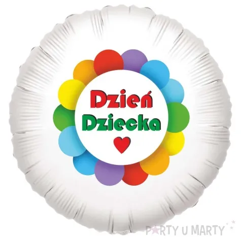 balon foliowy teczowy dzien dziecka 18 rnd