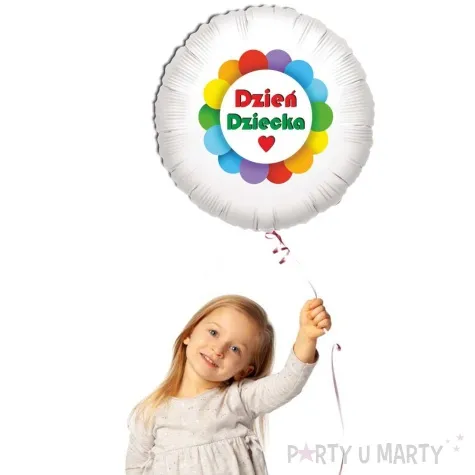 balon foliowy teczowy dzien dziecka 18 rnd