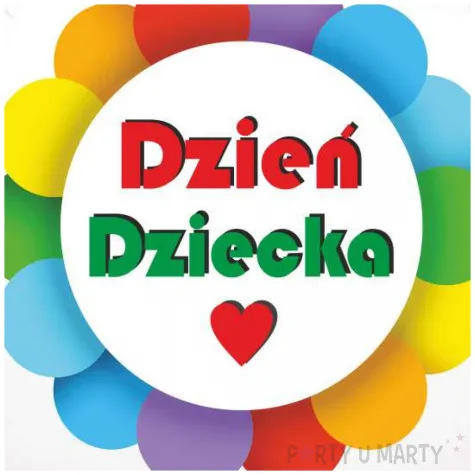 balon foliowy teczowy dzien dziecka 18 rnd