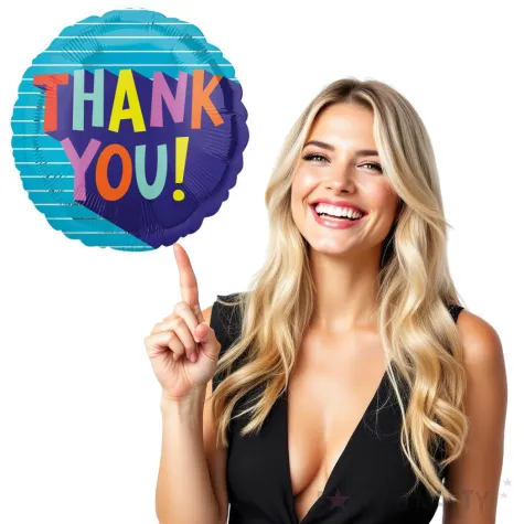 balon foliowy thank you amscan 17 rnd