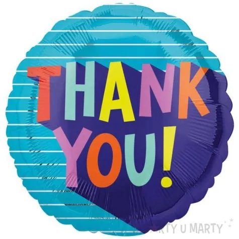 balon foliowy thank you amscan 17 rnd