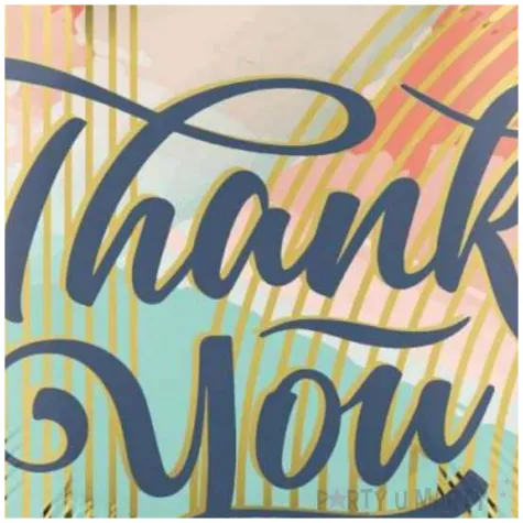 balon foliowy thank you podziekowanie pastelowe wzory amscan 18 rnd