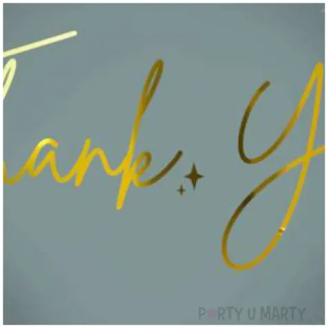 balon foliowy thank you szary folat 18 rnd