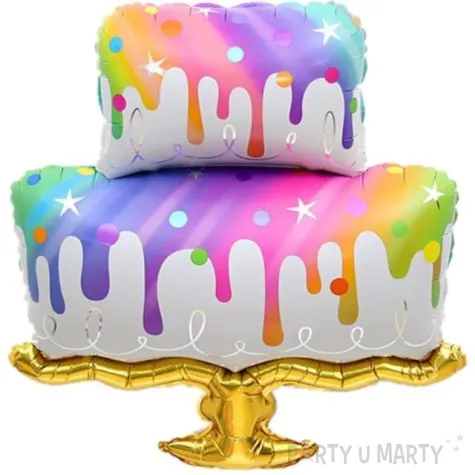 balon foliowy tort teczowy jix 34 shp