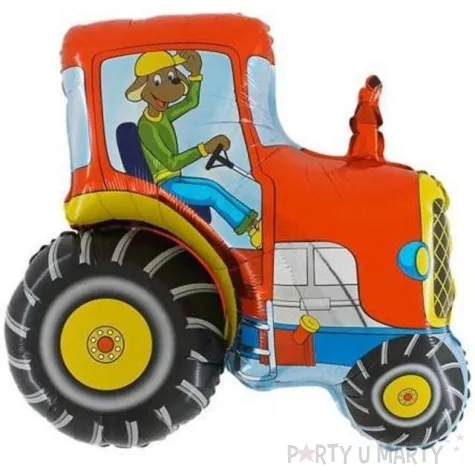 balon foliowy traktor czerwony grabo 14 shp