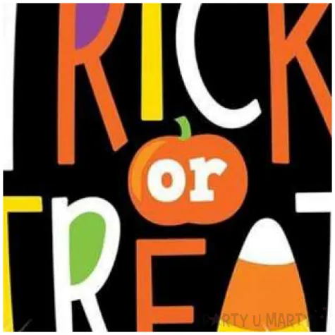 balon foliowy trick or treat qualatex 18 rnd