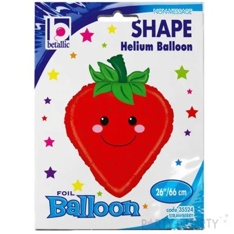 balon foliowy truskawka betallic 26 shp