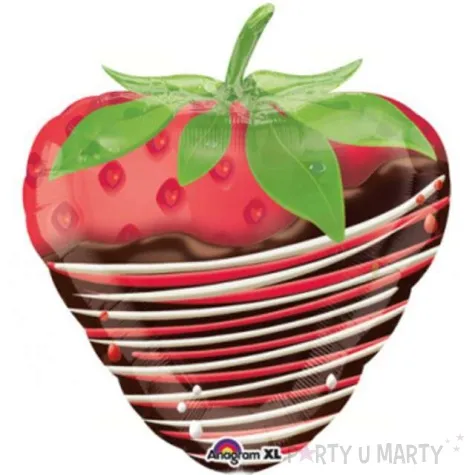 balon foliowy truskawka w czekoladzie amscan 19 shp
