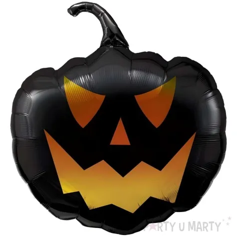 balon foliowy upiorna dynia czarny qualatex 35 shp