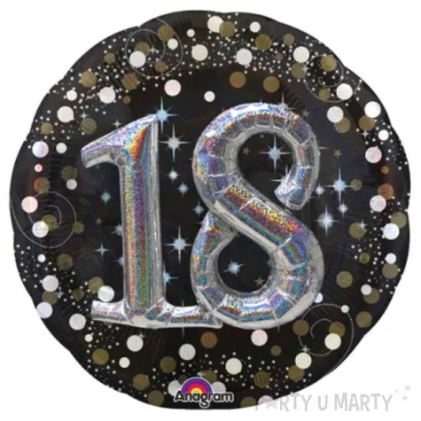 balon foliowy urodziny 18 amscan 36 rnd