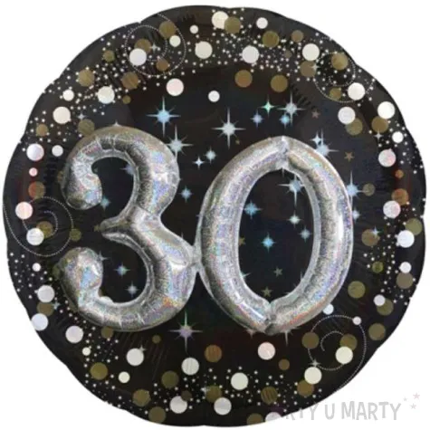 balon foliowy urodziny 30 amscan 36 rnd