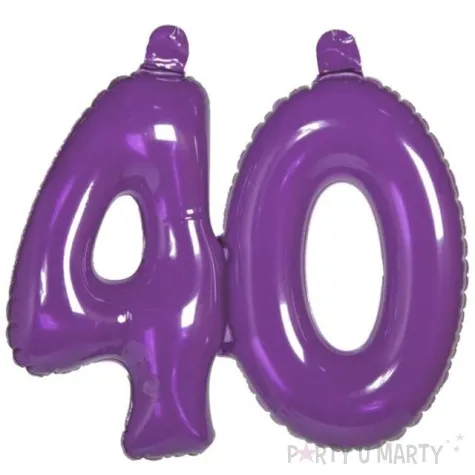 balon foliowy urodziny 40 fioletowy folat 18 dgt