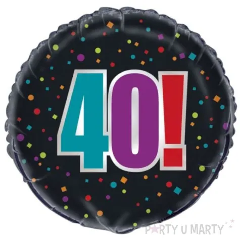 balon foliowy urodziny 40 unique 18 rnd
