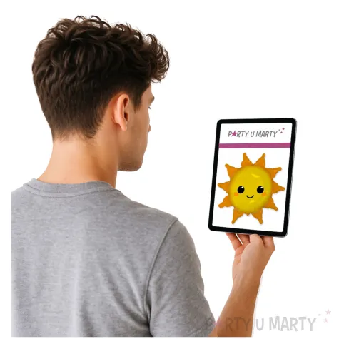 balon foliowy usmiechniete sloneczko flexmetal 24 shp