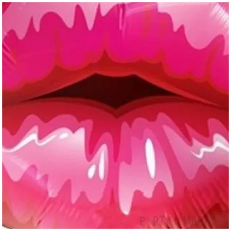 balon foliowy usta czerwony qualatex 14 shp