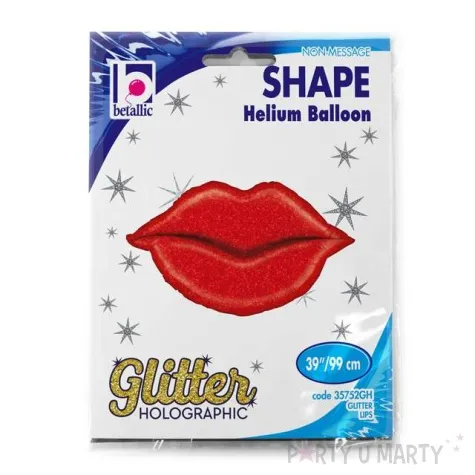 balon foliowy usta holograficznie czerwony grabo 39 shp