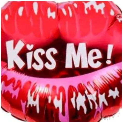 balon foliowy usta kiss me czerwony jix 20 shp
