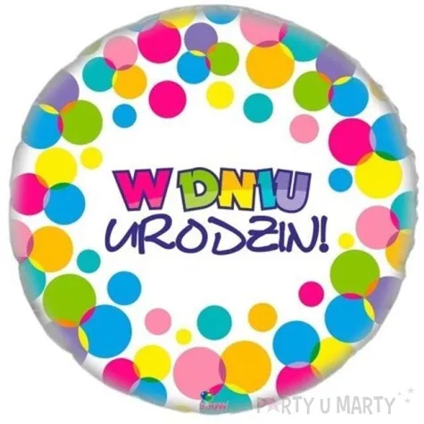 balon foliowy w dniu urodzin show 18 rnd