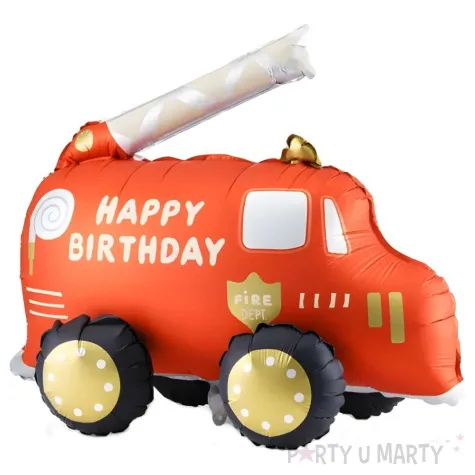 balon foliowy w z stra acki stoj cy czerwony partydeco 27 shp