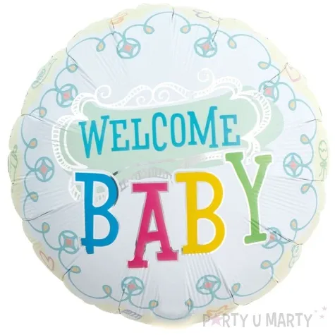 balon foliowy welcome baby takarakosan 14 rnd