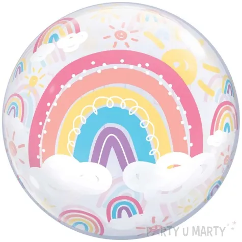 balon foliowy welcome baby tecza qualatex 22 rnd