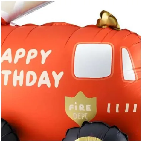 balon foliowy woz strazacki stojacy czerwony partydeco 27 shp