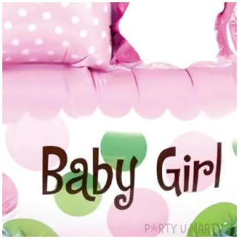 balon foliowy wozek its a girl rozowy partypal 32 shp