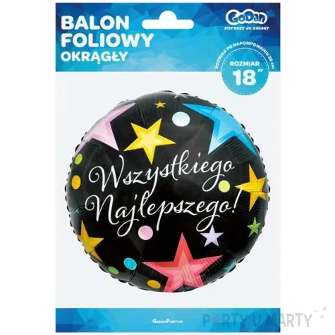 balon foliowy wszystkiego najlepszego godan 18 rnd
