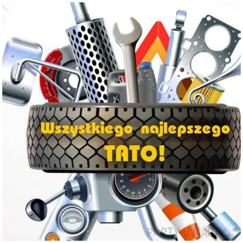 balon foliowy wszystkiego najlepszego tato bialy 18 rnd