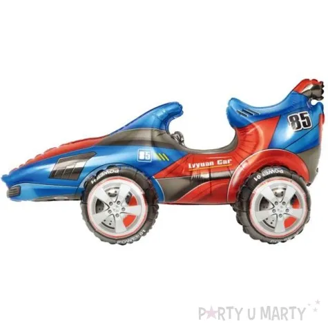 balon foliowy wyscigowka czerwono niebieski partypal 28 shp