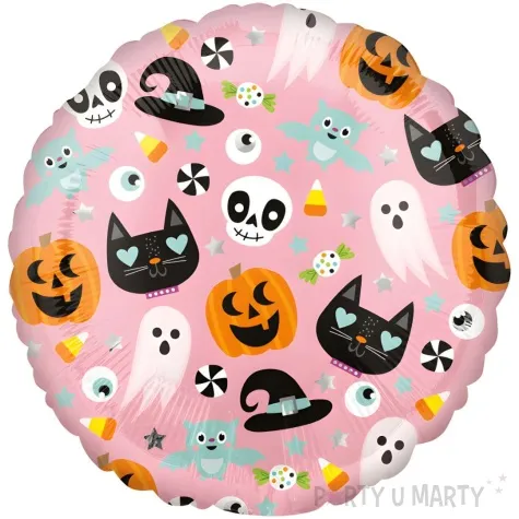 balon foliowy wzory halloween amscan 17 rnd