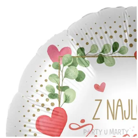 balon foliowy z najlepszymi zyczeniami bialy premioloon 17 rnd