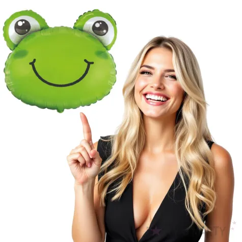 balon foliowy zabka zielony flexmetal 24 shp