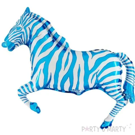 balon foliowy zebra niebieski 14 grabo shp