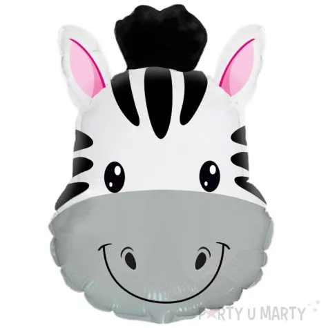 balon foliowy zebra usmiech flexmetal 24 shp
