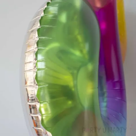 balon foliowy zelek cyfra 6 teczowy partypal 40 dgt