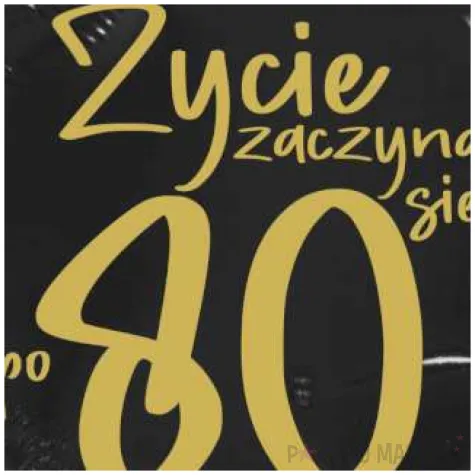 balon foliowy zycie zaczyna sie po 80 czarny 18 rnd