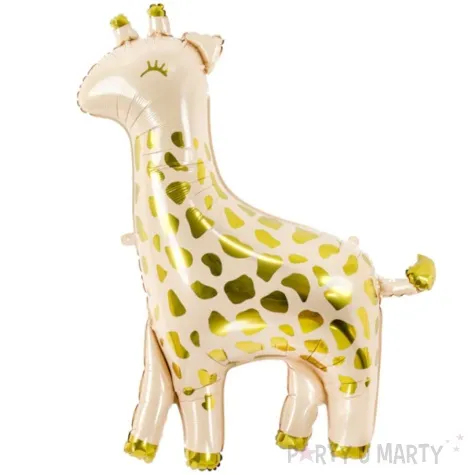 balon foliowy zyrafa zloty partydeco 40 shp