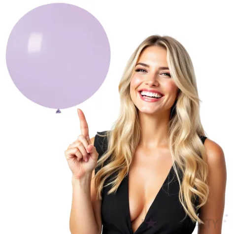 balon g220 macaron olbrzym 80 cm liliowy gemar 31