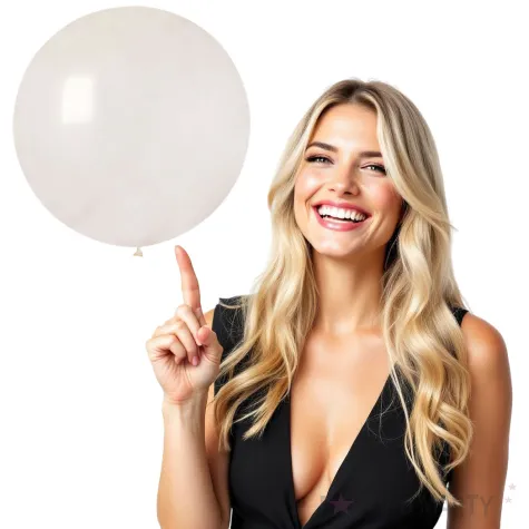 balon g30 crystal olbrzym 80 cm transparentny gemar 31